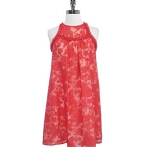 Christopher Deane Red Floral Print Dress M